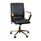 Flash Furniture Black LeatherSoft Office Chair with Gold Arms GO-21111B-BK-GLD-GG - alternate 9
